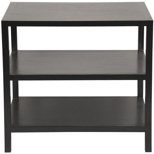 Noir 2 Shelf Side Table-Noir Furniture-Blue Hand Home
