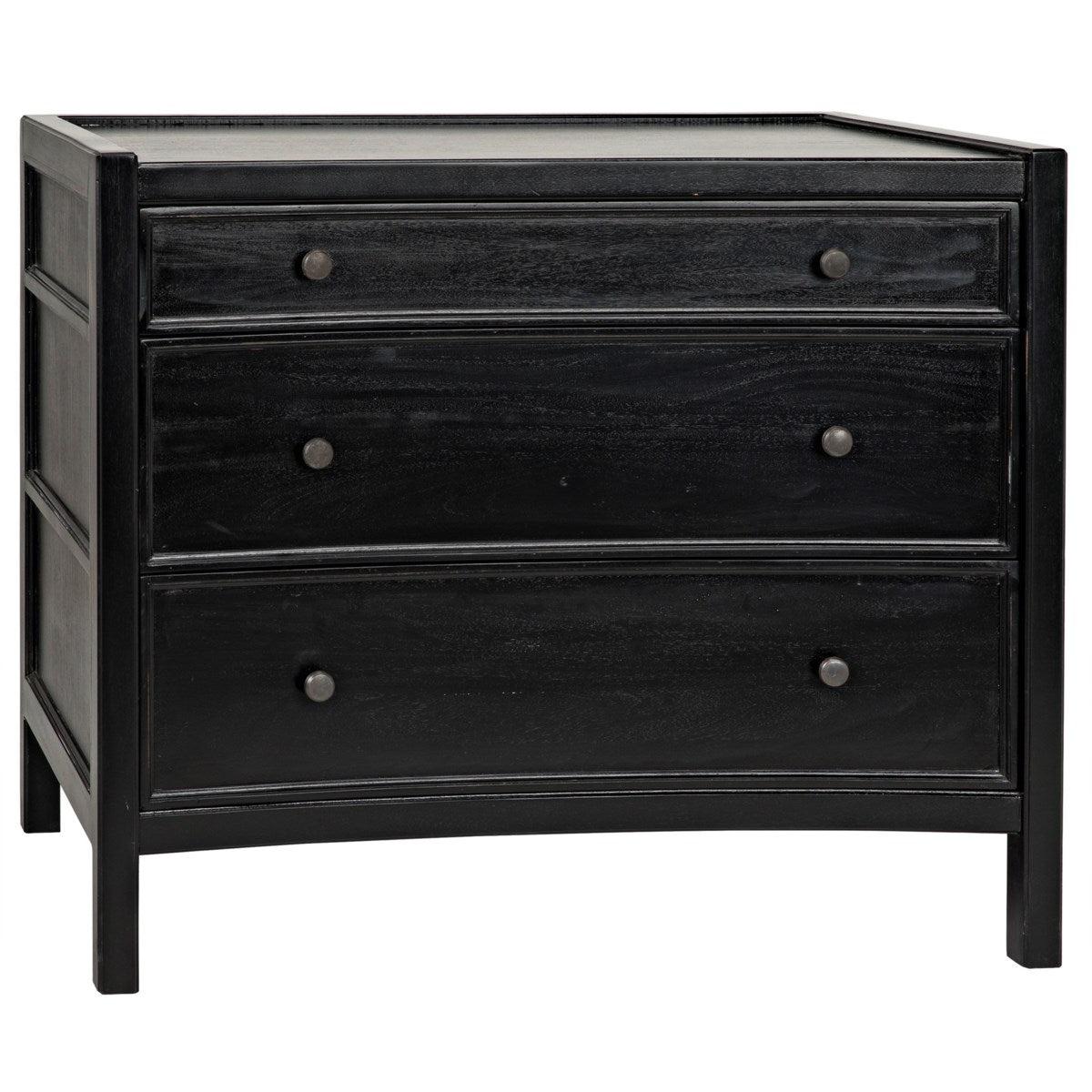 Noir Hampton Side Table Black-Noir Furniture-Blue Hand Home