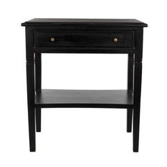 Noir Oxford 1 Drawer Side Table-Noir Furniture-Blue Hand Home