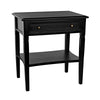 Noir Oxford 1 Drawer Side Table-Noir Furniture-Blue Hand Home
