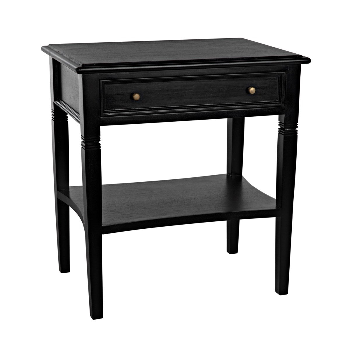 Noir Oxford 1 Drawer Side Table-Noir Furniture-Blue Hand Home