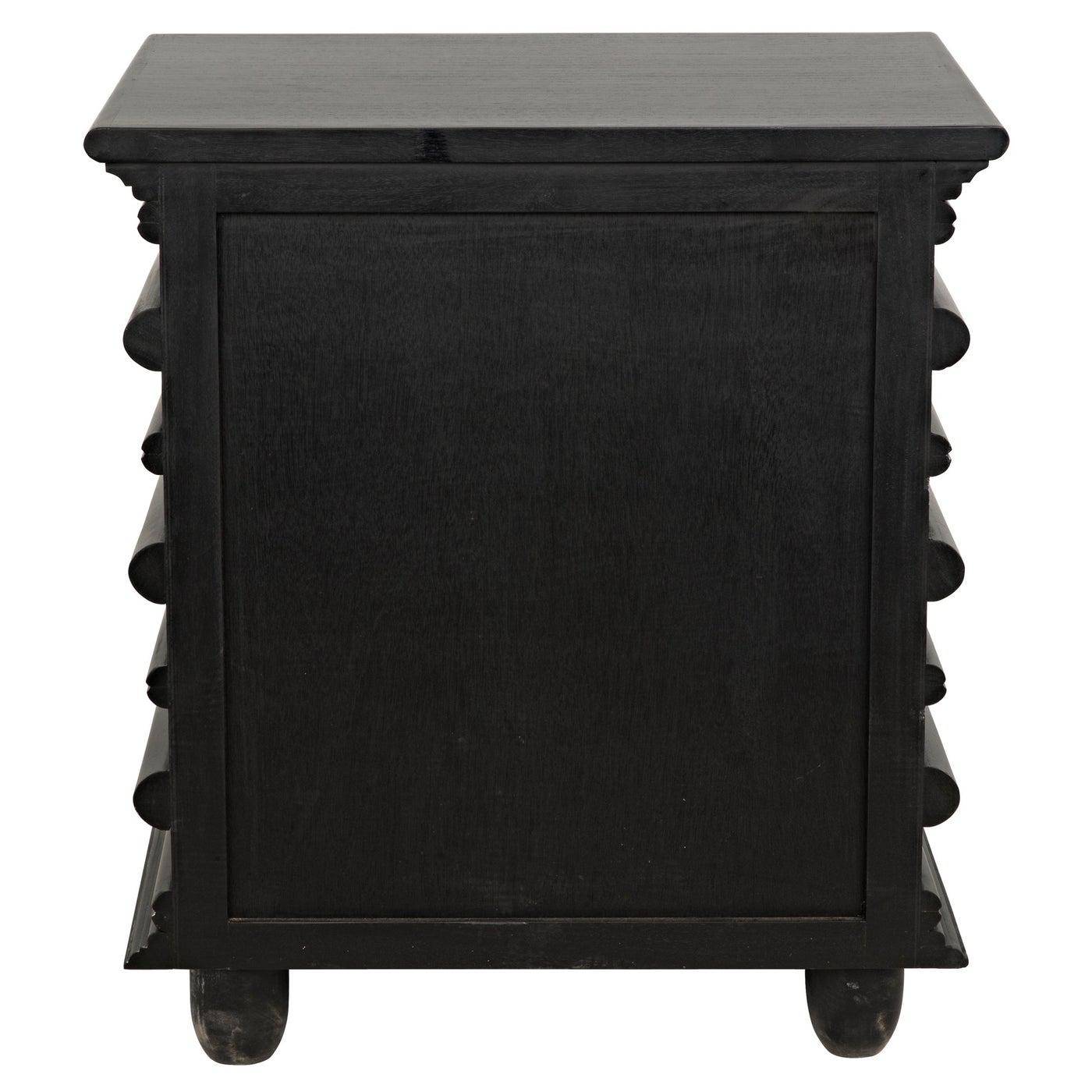 Ascona Side Table, Hand Rubbed Black-Noir Furniture-Blue Hand Home