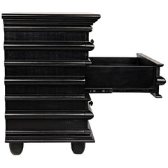 Ascona Side Table, Hand Rubbed Black