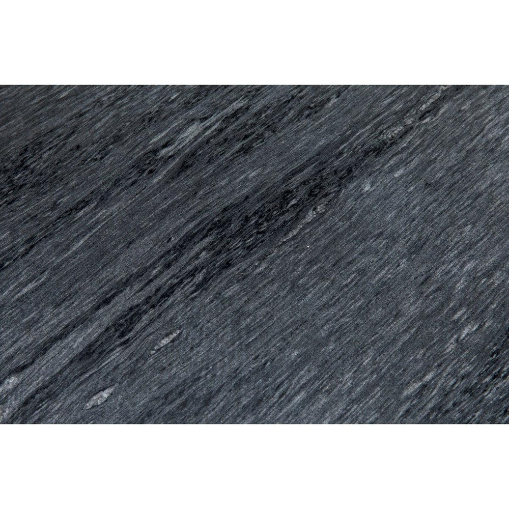Noir Furniture Rivoli Side Table, Black Metal with Marble-Noir Furniture-Blue Hand Home