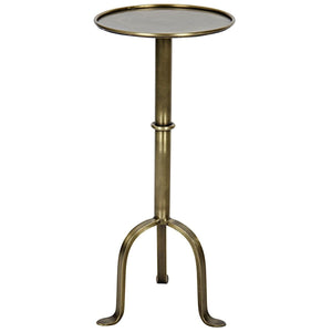 Noir Furniture Tini Side Table, Antique Brass-Noir Furniture-Blue Hand Home