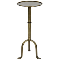 Noir Furniture Tini Side Table, Antique Brass-Noir Furniture-Blue Hand Home