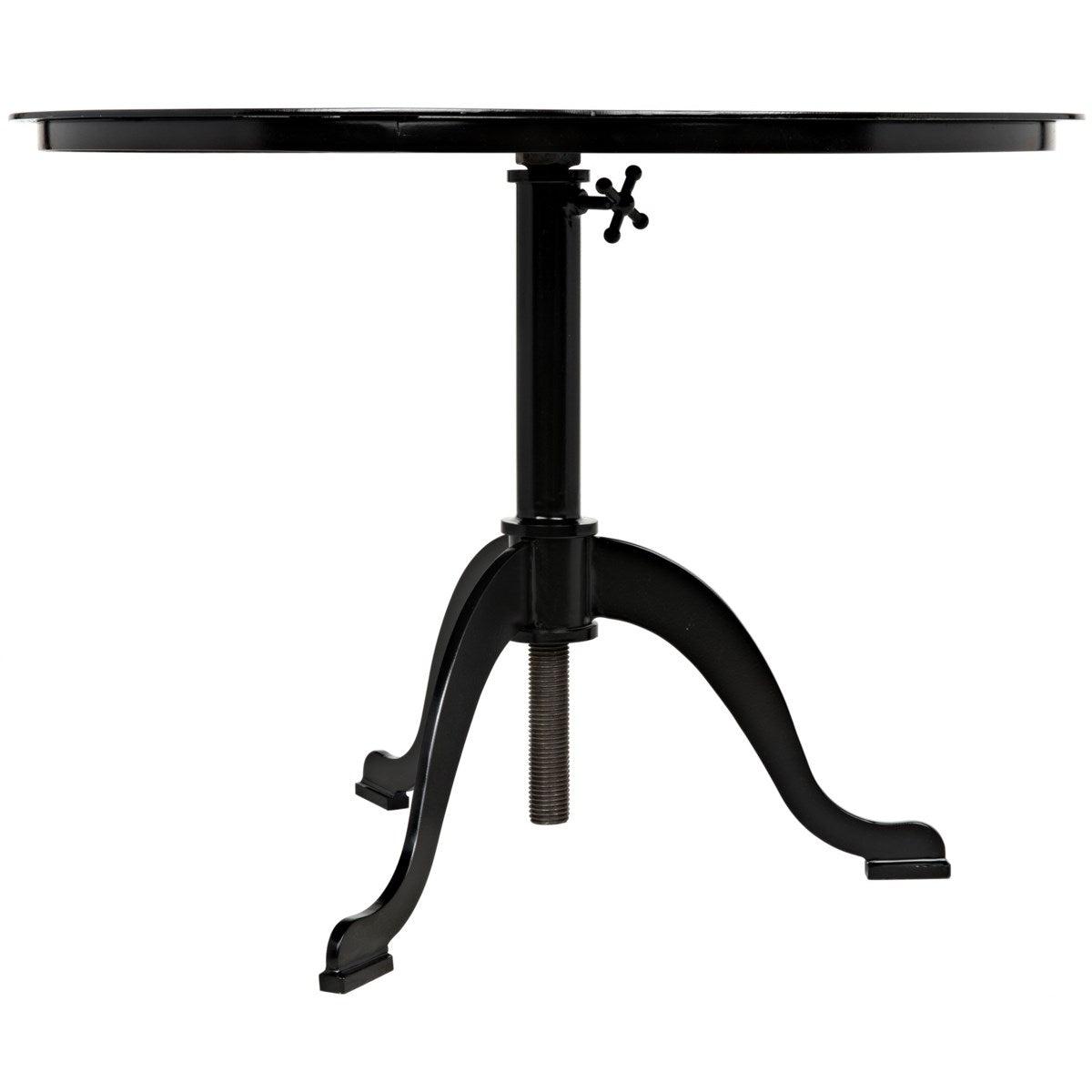 Noir Furniture Calder Side Table, Black Metal-Noir Furniture-Blue Hand Home