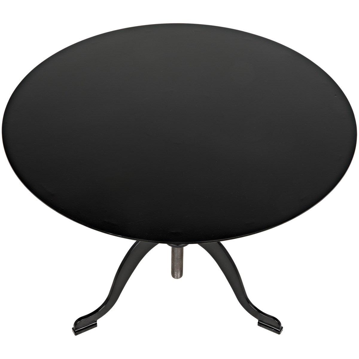 Noir Furniture Calder Side Table, Black Metal-Noir Furniture-Blue Hand Home