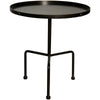 Noir Furniture Paige Side Table, Black Metal-Noir Furniture-Blue Hand Home