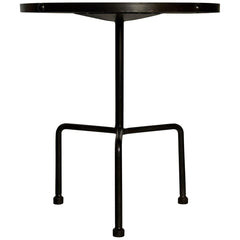 Noir Furniture Paige Side Table, Black Metal-Noir Furniture-Blue Hand Home