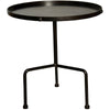 Noir Furniture Paige Side Table, Black Metal-Noir Furniture-Blue Hand Home