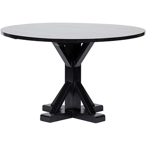 Noir Furniture Criss-Cross Round Table, 48