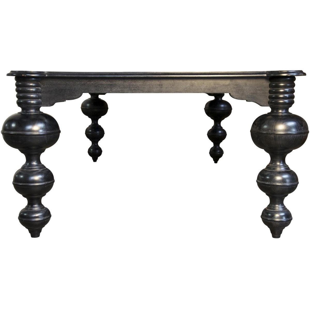 Noir Furniture | Claudio Dining Table, Hand Rubbed Black