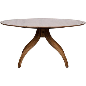 Noir Furniture Vera Dining Table, Dark Walnut-Noir Furniture-Blue Hand Home