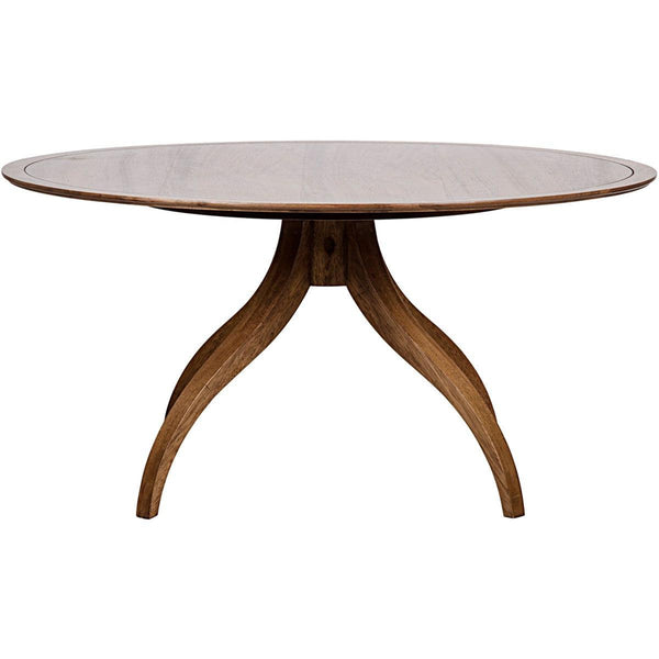 Noir Furniture Vera Dining Table, Dark Walnut-Noir Furniture-Blue Hand Home
