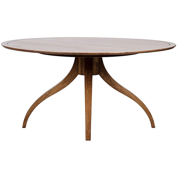 Noir Furniture Vera Dining Table, Dark Walnut-Noir Furniture-Blue Hand Home