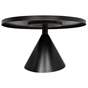 Noir Furniture Cone Dining Table, Black Metal-Noir Furniture-Blue Hand Home