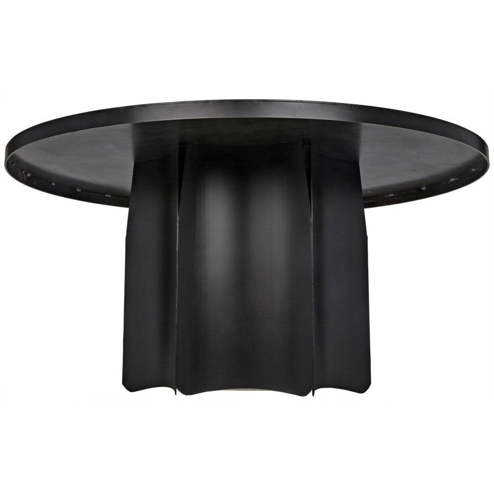 Noir Furniture Rome Dining Table, Black Metal-Noir Furniture-Blue Hand Home