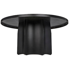 Noir Furniture Rome Dining Table, Black Metal-Noir Furniture-Blue Hand Home