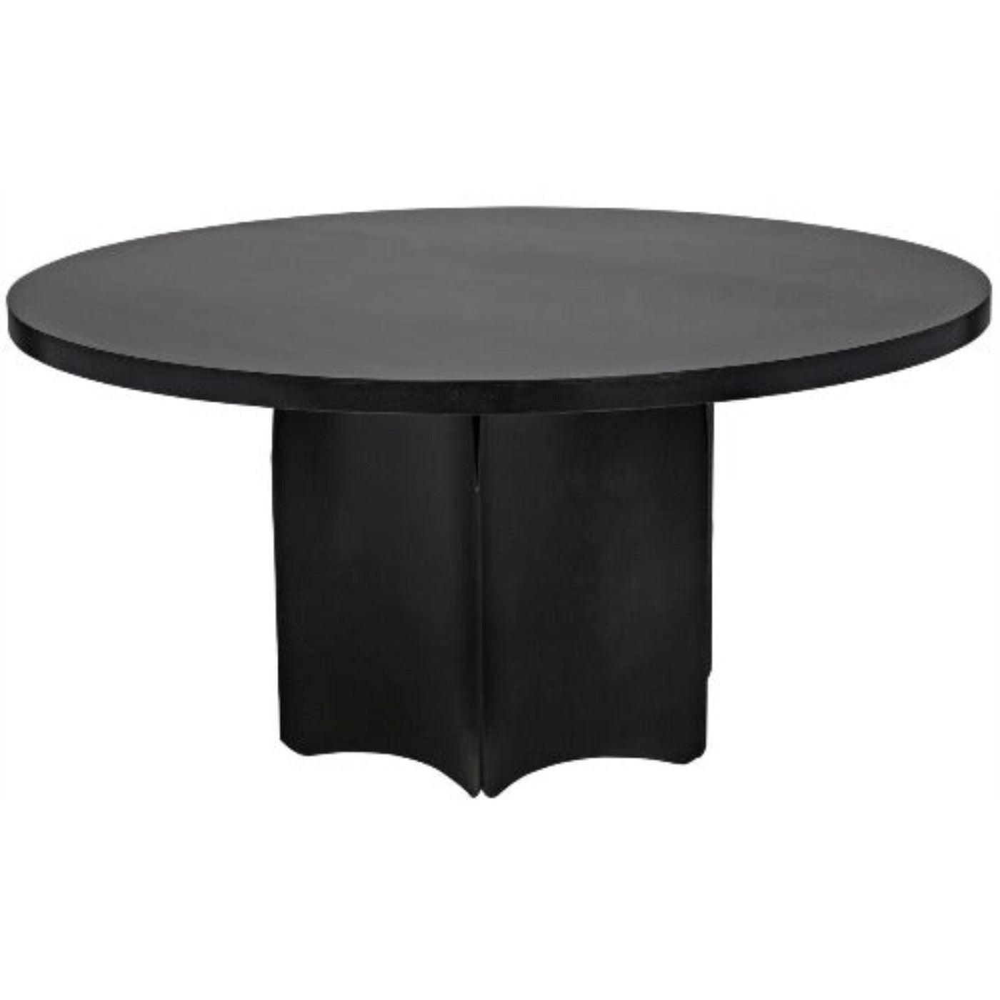 Noir Furniture Rome Dining Table, Black Metal-Noir Furniture-Blue Hand Home