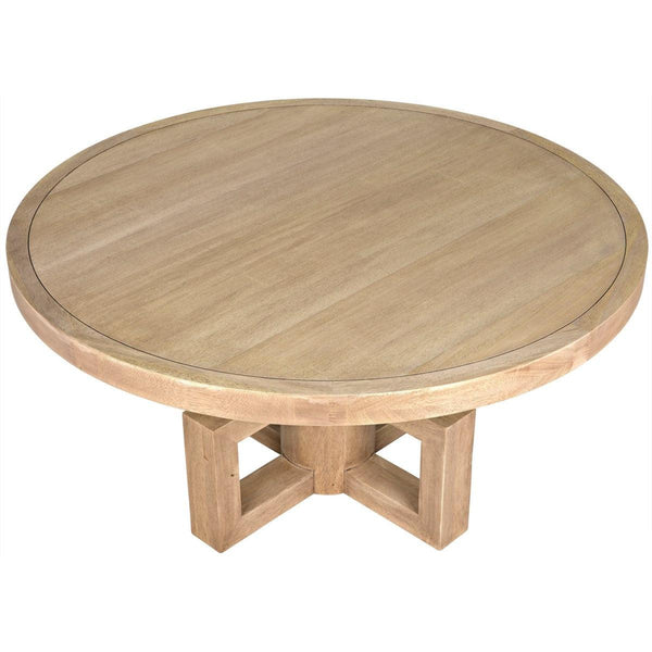 Noir Furniture Lima Dining Table, Washed Walnut-Noir Furniture-Blue Hand Home