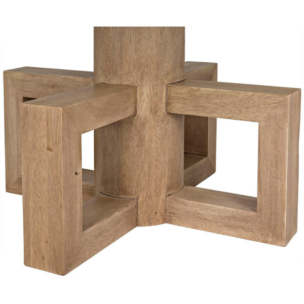 Noir Furniture Lima Dining Table, Washed Walnut-Noir Furniture-Blue Hand Home