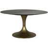 Noir Furniture Herno Table, Metal w/Brass Finished Base-Noir Furniture-Blue Hand Home