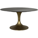 Noir Furniture Herno Table, Metal w/Brass Finished Base-Noir Furniture-Blue Hand Home