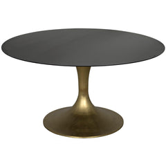 Noir Furniture Herno Table, Metal w/Brass Finished Base-Noir Furniture-Blue Hand Home