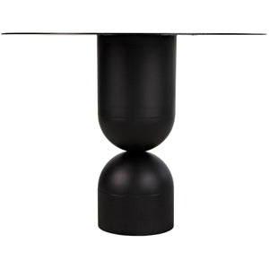 Noir Wanda Dining Table, Black Metal-Noir Furniture-Blue Hand Home