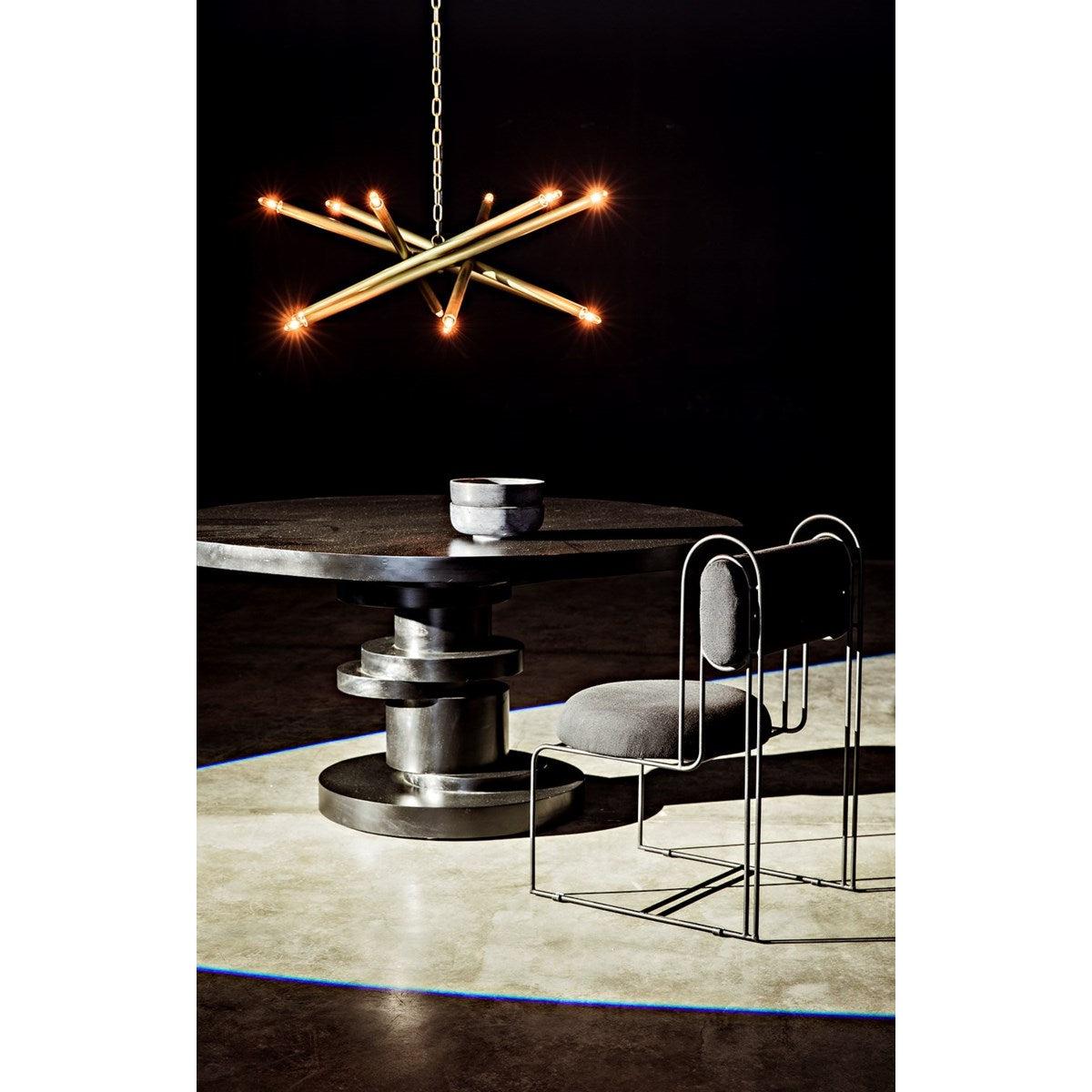 Noir Hugo Dining Table, HB-Noir Furniture-Blue Hand Home
