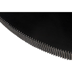 Noir Portobello Dining Table, Hand Rubbed Black with Light Brown Trim-Noir Furniture-Blue Hand Home