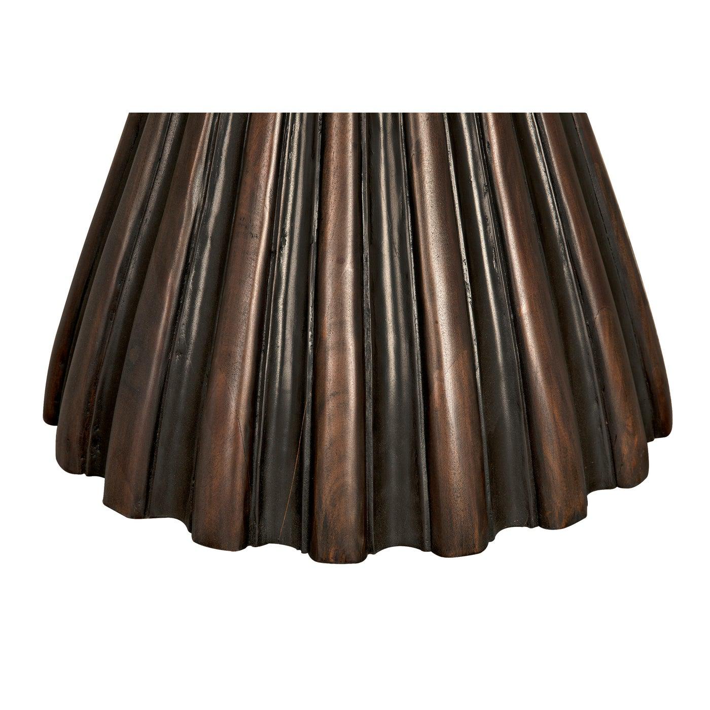 Osiris Dining Table, Pale Rubbed with Light Brown Trim