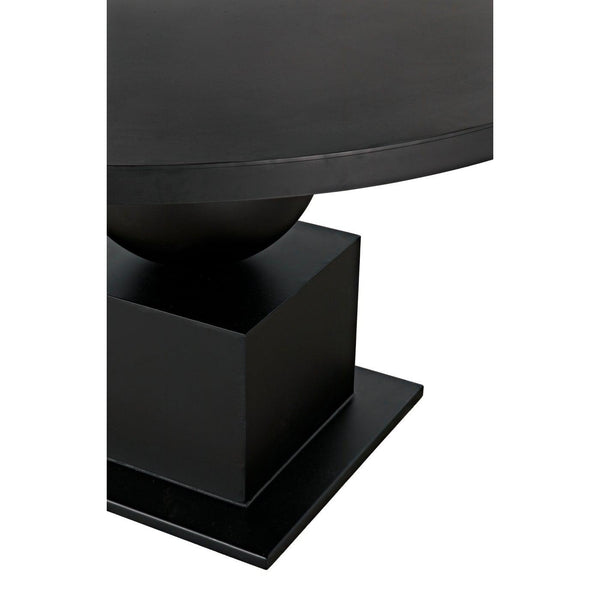 Noir Emira Dining Table, Black Metal-Noir Furniture-Blue Hand Home