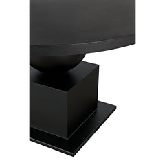 Noir Emira Dining Table, Black Metal-Noir Furniture-Blue Hand Home