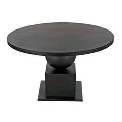 Noir Emira Dining Table, Black Metal-Noir Furniture-Blue Hand Home