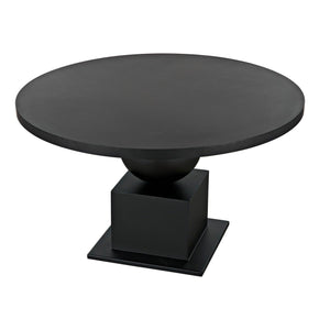 Noir Emira Dining Table, Black Metal-Noir Furniture-Blue Hand Home