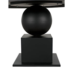 Noir Emira Dining Table, Black Metal-Noir Furniture-Blue Hand Home