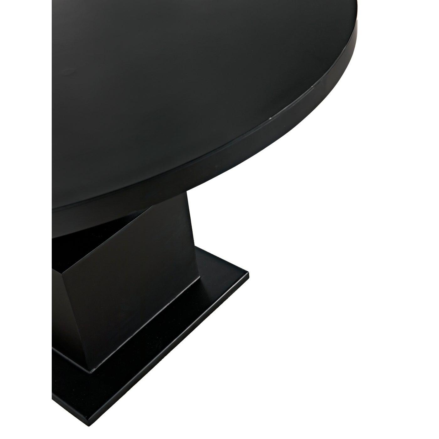 Noir Emira Dining Table, Black Metal-Noir Furniture-Blue Hand Home