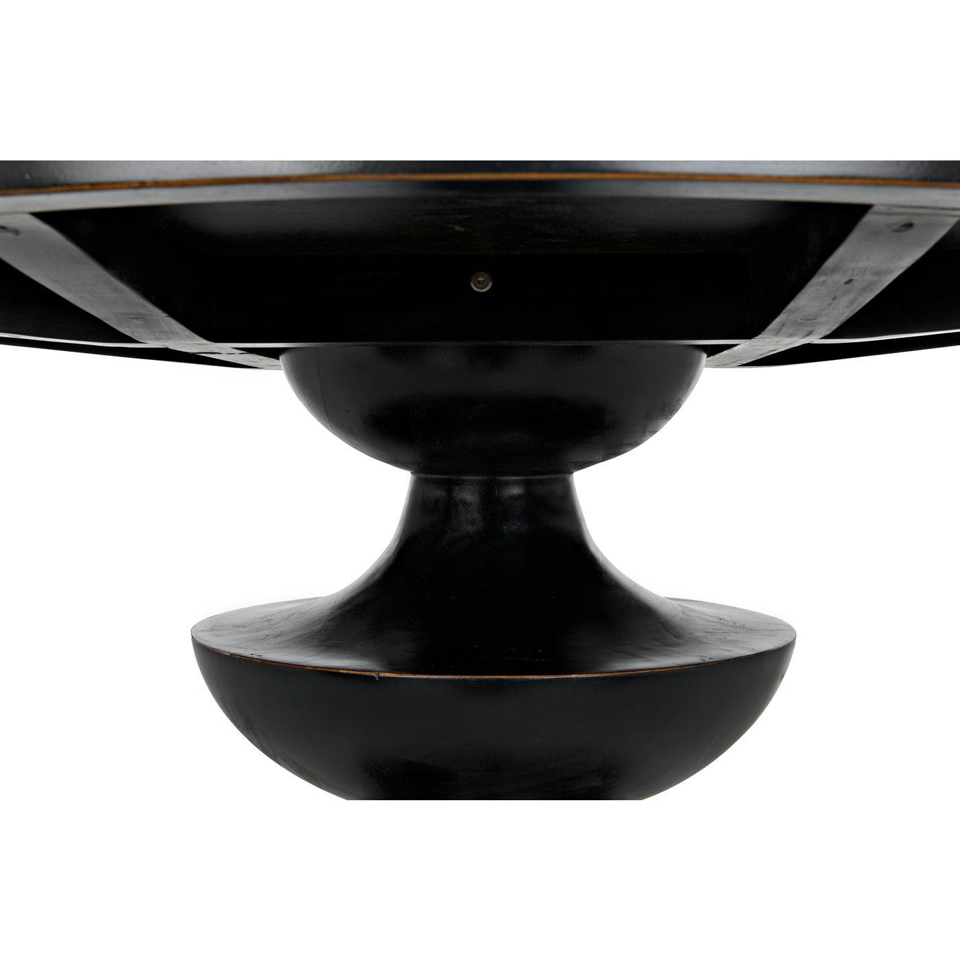 Margot Dining Table, Hand Rubbed Black