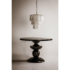 Margot Dining Table, Hand Rubbed Black