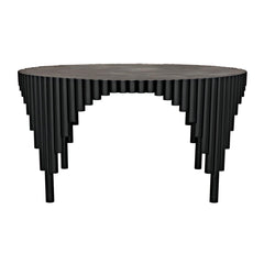 Royal Hall Dining Table, Black Steel