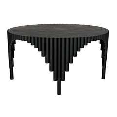 Royal Hall Dining Table, Black Steel