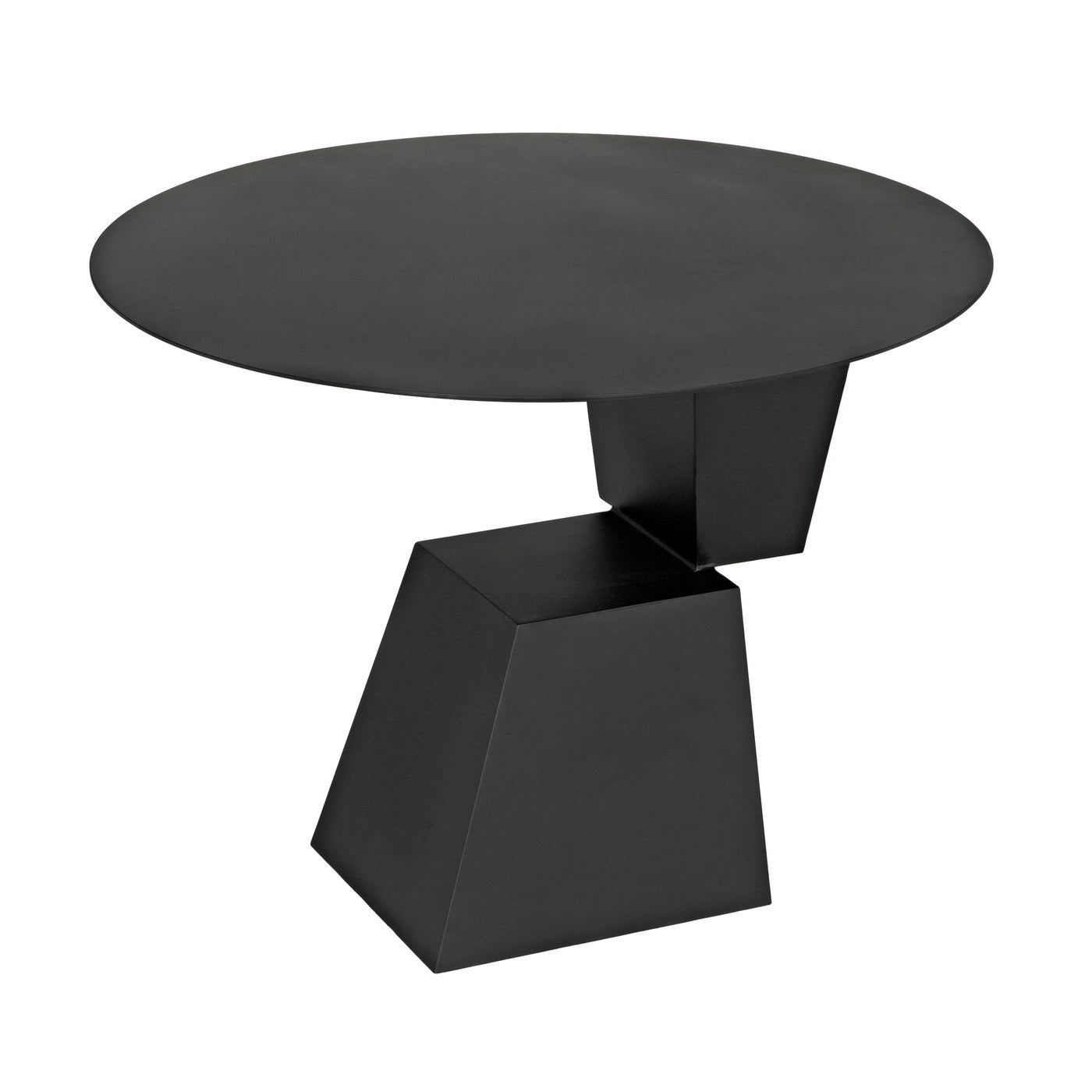 Round Pieta Table, Black Steel