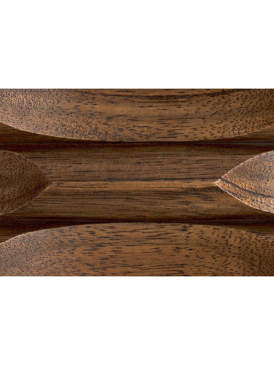 Silberman Dining Table, Dark Walnut W/Black Steel Base
