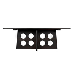 Carlo Dining Table, Ebony Walnut-Noir Furniture-Blue Hand Home
