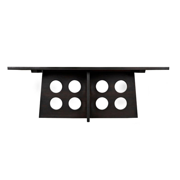 Carlo Dining Table, Ebony Walnut-Noir Furniture-Blue Hand Home