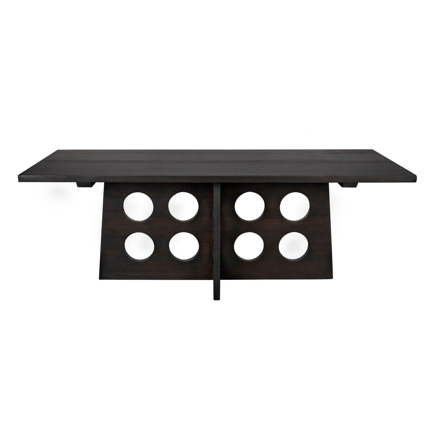 Carlo Dining Table, Ebony Walnut