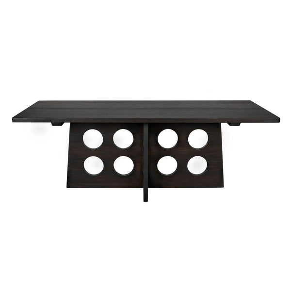 Carlo Dining Table, Ebony Walnut-Noir Furniture-Blue Hand Home