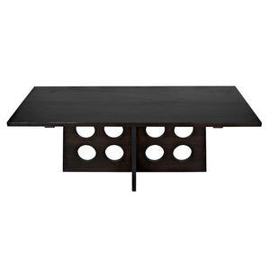 Carlo Dining Table, Ebony Walnut-Noir Furniture-Blue Hand Home